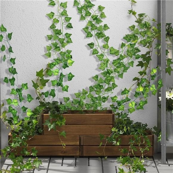 24Pack 168Ft Artificial Ivy Fake Vines,Ivy Garland Greenery Garland Fake Hanging - Picture 2 of 6